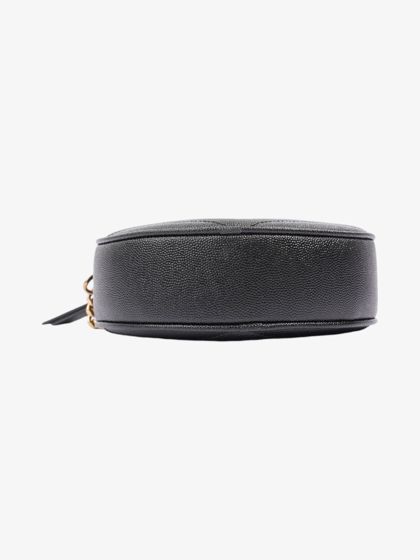 Saint Laurent Vinyle Black Grained Leather