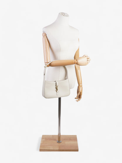 Saint Laurent Le 5 a 7 Cream Calfskin Leather