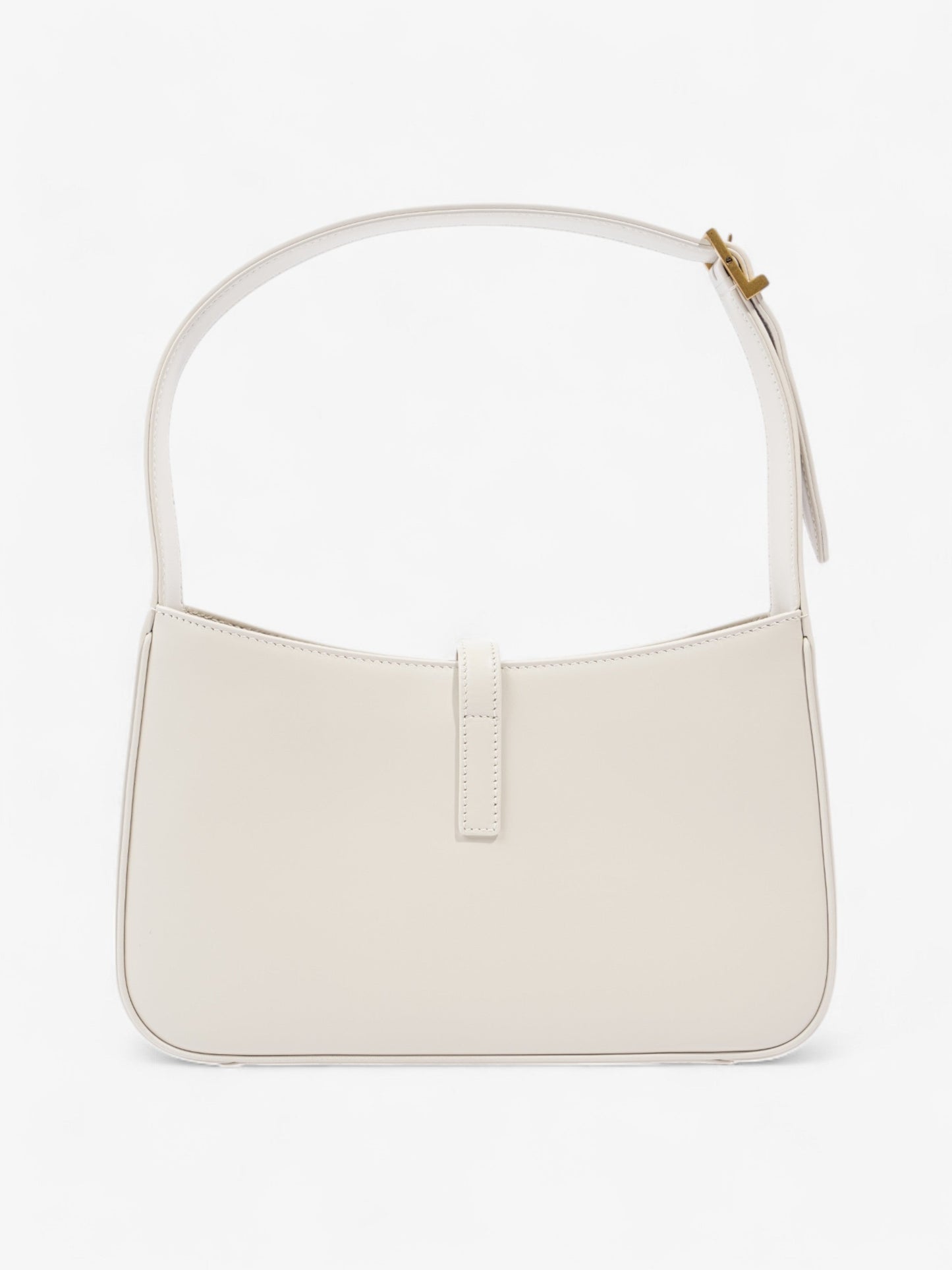 Saint Laurent Le 5 a 7 Cream Calfskin Leather