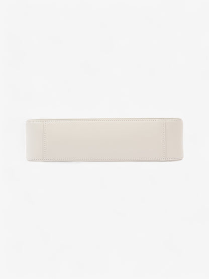 Saint Laurent Le 5 a 7 Cream Calfskin Leather