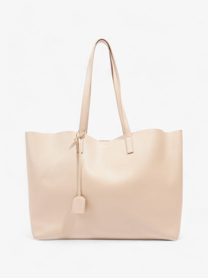 Saint Laurent Shopping Tote Dark Beige Leather East West