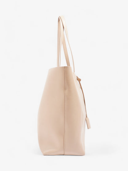 Saint Laurent Shopping Tote Dark Beige Leather East West