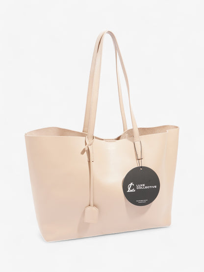 Saint Laurent Shopping Tote Dark Beige Leather East West