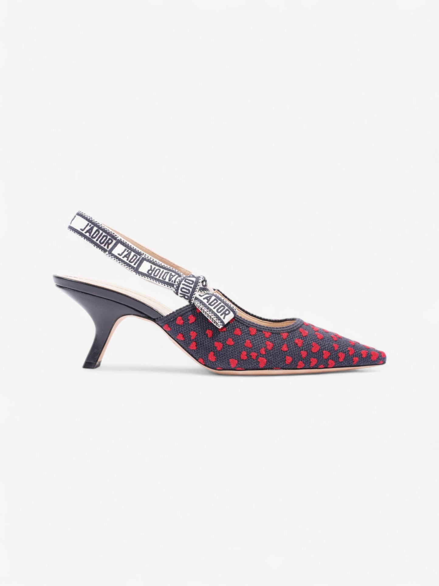 Christian Dior J'Adior Slingback Pump 65 Navy / Red Technical Fabric EU 41.5 UK 8.5