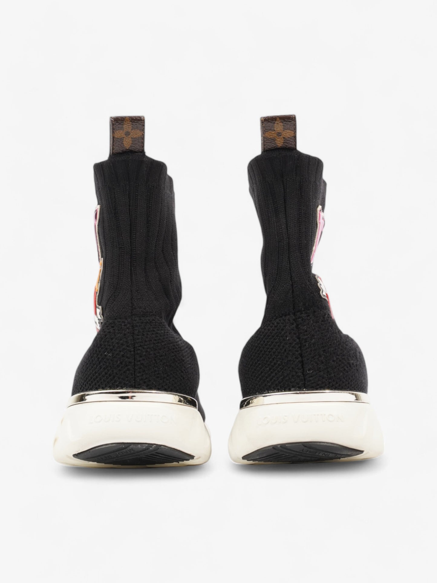 Louis Vuitton Heart Sock Sneakers Black / Multicolour Cotton EU 38 UK 5