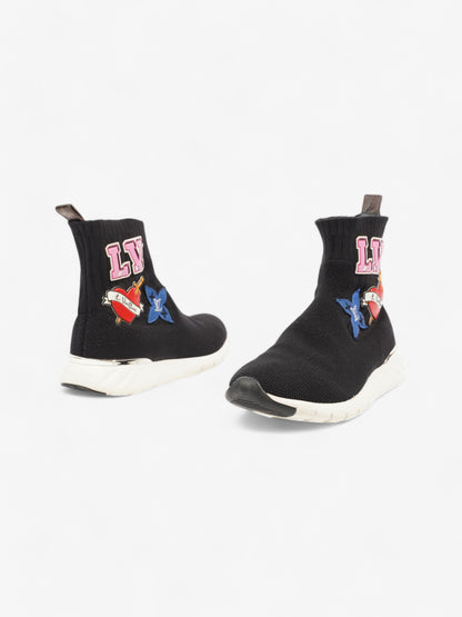 Louis Vuitton Heart Sock Sneakers Black / Multicolour Cotton EU 38 UK 5