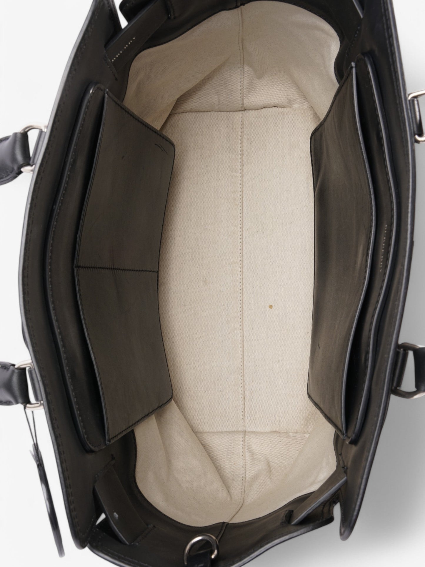 Burberry Marais Belt Tote Natural / Black Cotton Medium
