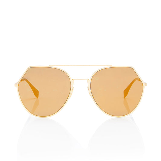Fendi Angled Aviator Sunglasses