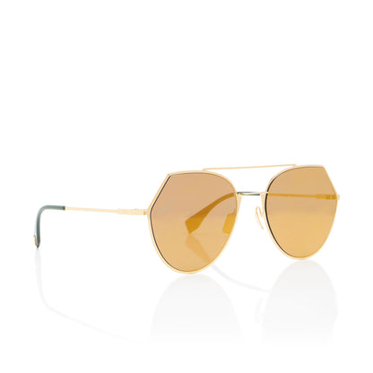 Fendi Angled Aviator Sunglasses