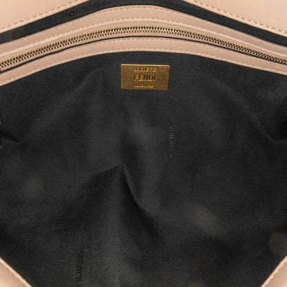 Fendi Bicolor Leather Chain Midi Baguette (SHG-AZNVmi)