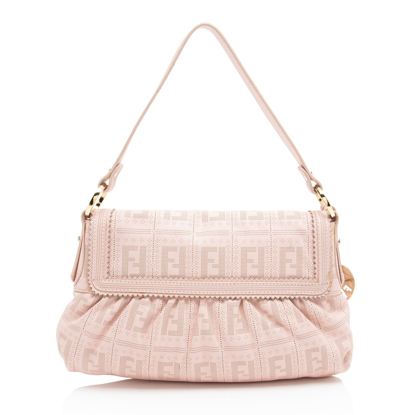 Fendi Perforated FF Calfskin Chef Small Bag