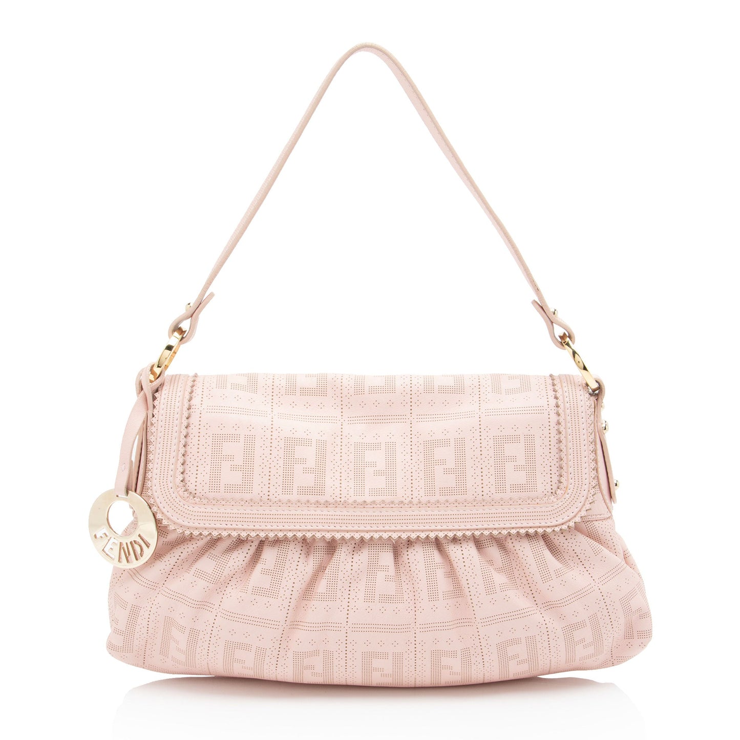 Fendi Perforated FF Calfskin Chef Small Bag