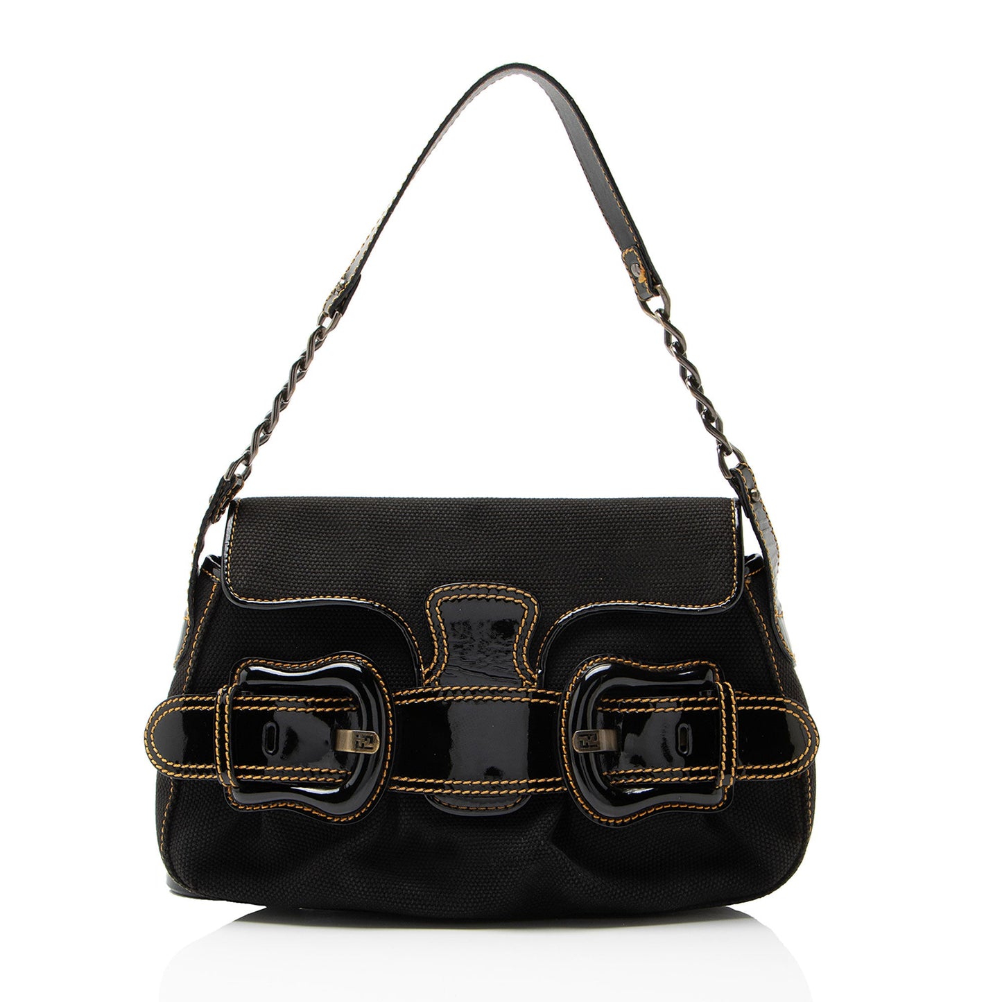 Fendi Canvas B Bis Shoulder Bag