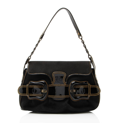 Fendi Canvas B Bis Shoulder Bag