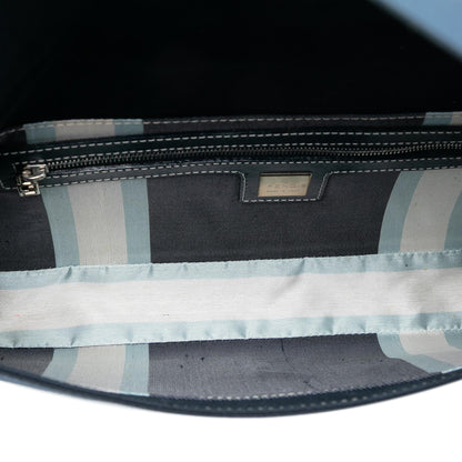 Fendi Canvas FF Marble Baguette Shoulder Bag