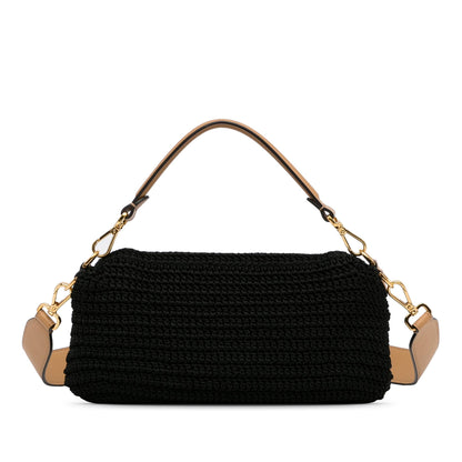 Fendi Crochet Raffia Baguette Satchel (SHG-depVYd)
