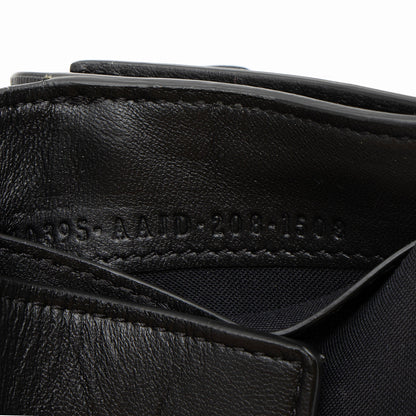 Fendi Embossed FF Nappa Leather Baguette Micro Trifold Wallet