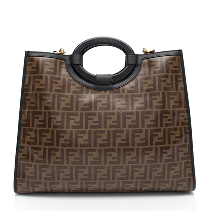 Fendi FF Coated Canvas 1974 Runaway Shopper Tote (SHF-tIEaHe)