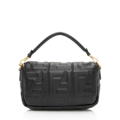 Fendi FF Embossed 1974 Mini Baguette Shoulder Bag