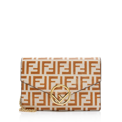 Fendi FF Embossed 1974 Wallet On Chain (SHF-ZSVAwL)