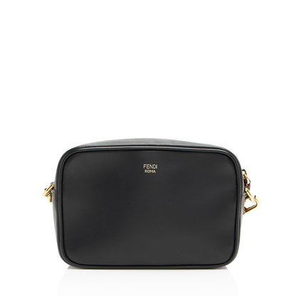 Fendi FF Embossed Calfskin Mini Camera Bag