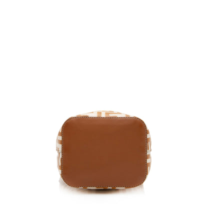 Fendi FF Embossed Calfskin Mon Tresor Mini Bucket Bag (SHF-ubOHeg)
