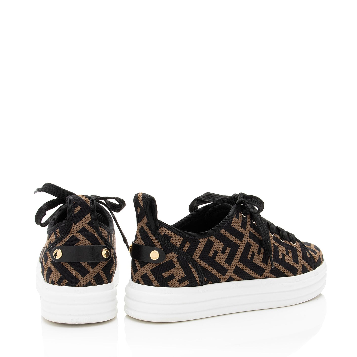 Fendi Fabric FF Forever Sneakers - Size 7 / 37