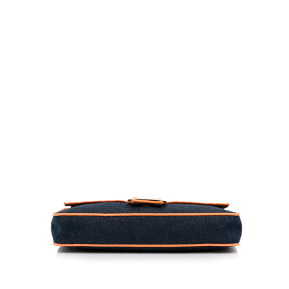 Fendi Large Denim Baguette Bag (SHG-zrIjdA)