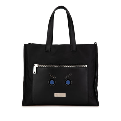 Fendi Large Nylon Fendi Faces Tote