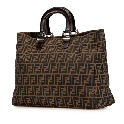 Fendi Large Zucca Canvas Twins Tote (SHG-Kzs55H)