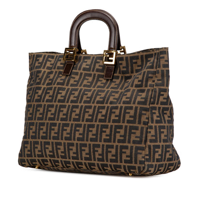Fendi Large Zucca Canvas Twins Tote
