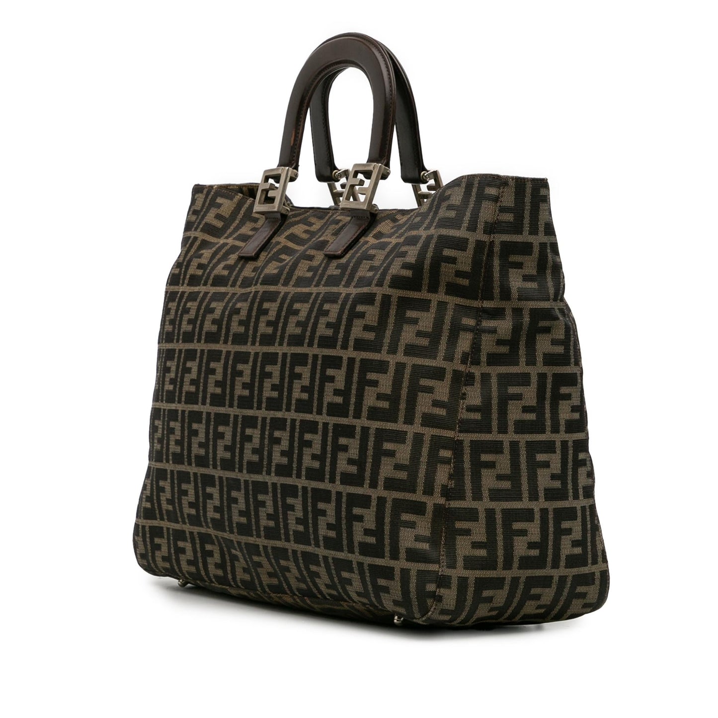 Fendi Large Zucca Canvas Twins Tote