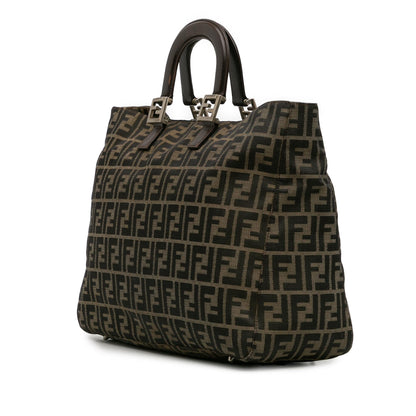 Fendi Large Zucca Canvas Twins Tote