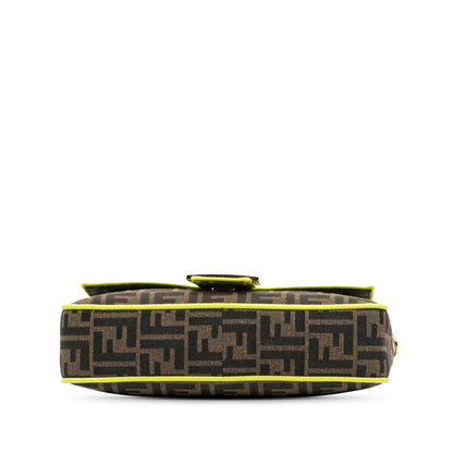 Fendi Large Zucca Fluo Trim Baguette Satchel (SHG-jbo1Oy)