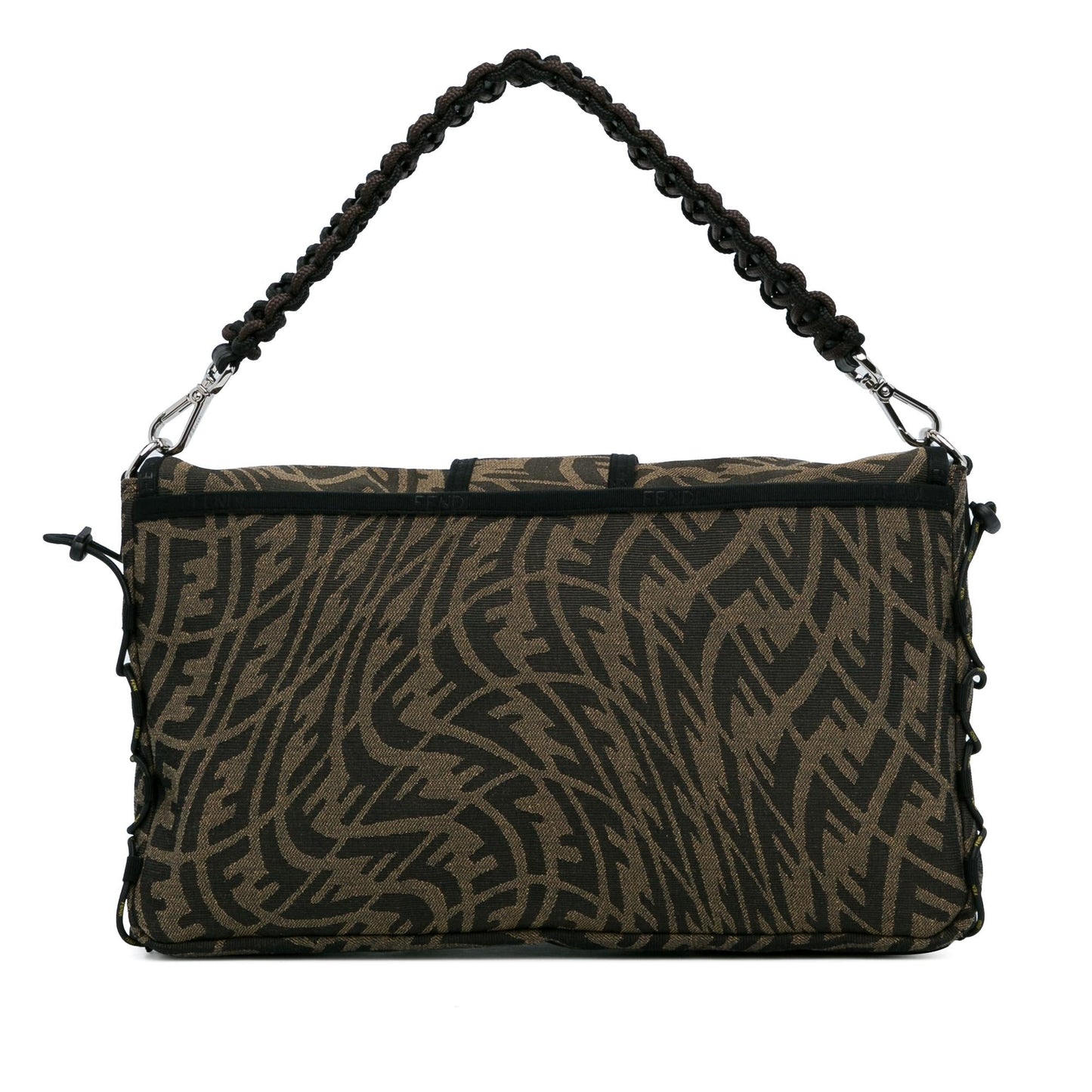 Fendi Large Zucca Vertigo Mesh Baguette Satchel (SHG-dmuY2A)