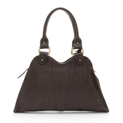 Fendi Leather Devil Trapezio Small Satchel