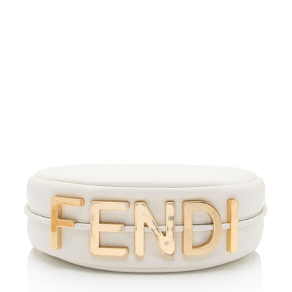Fendi Leather Fendigraphy Small Hobo