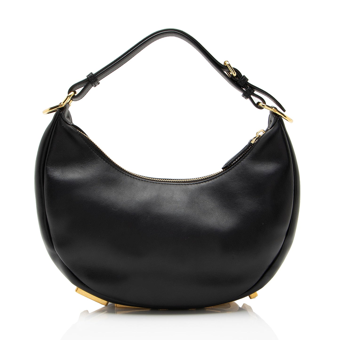 Fendi Leather Fendigraphy Small Hobo