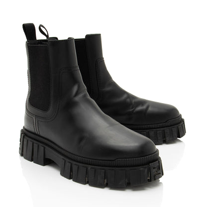 Fendi Leather Force Chelsea Boots - Size 7.5 / 37.5 (SHF-JzrAmk)
