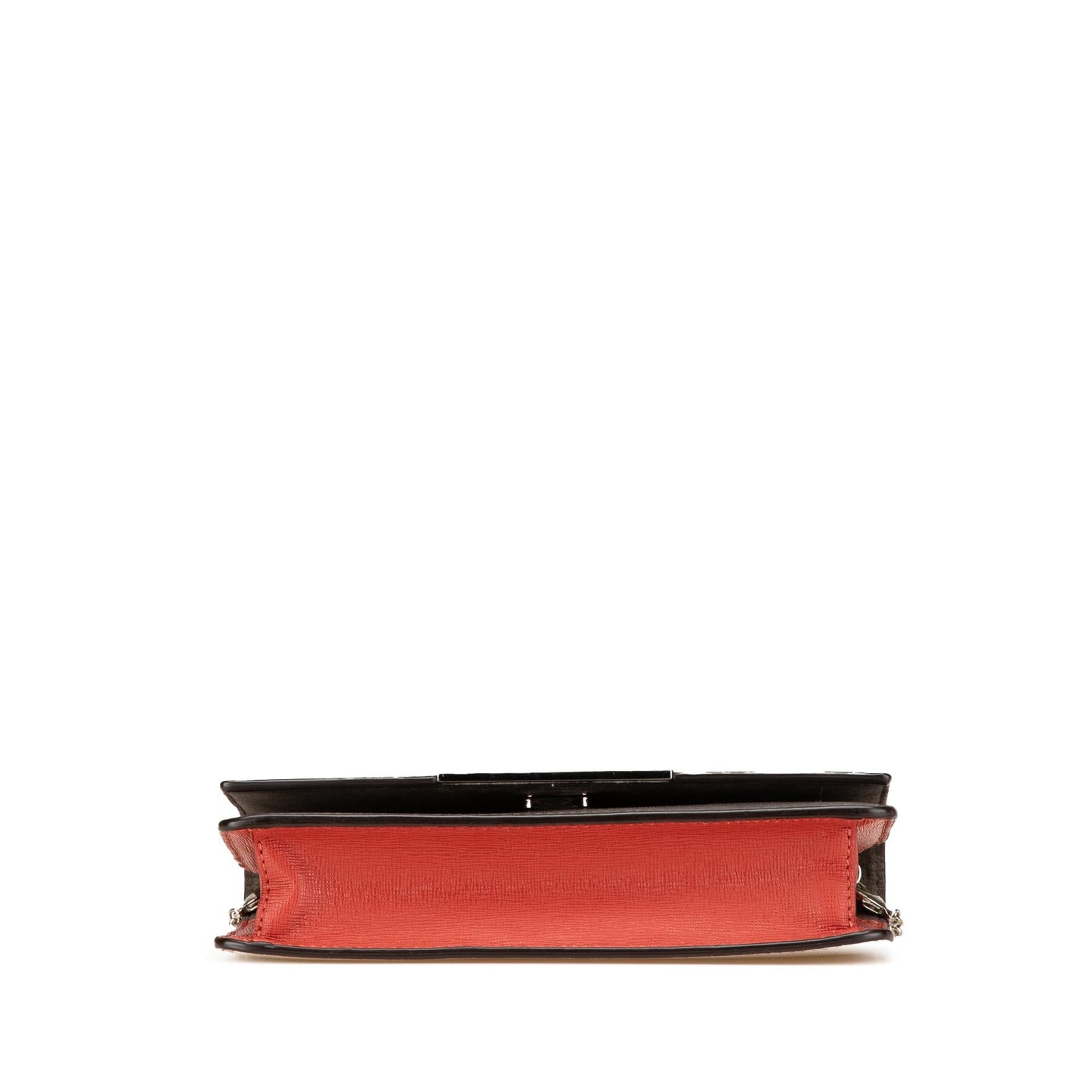 Fendi Leather Monster Eyes Wallet On Chain