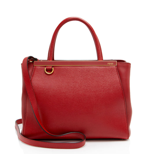 Fendi Leather Petite 2Jours Tote
