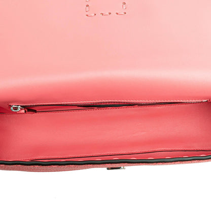 Fendi Leather Selleria Baguette Satchel