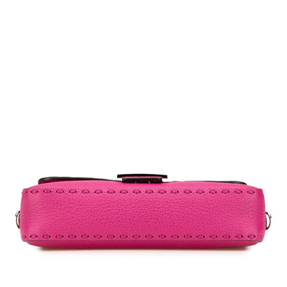 Fendi Leather Selleria Baguette Satchel
