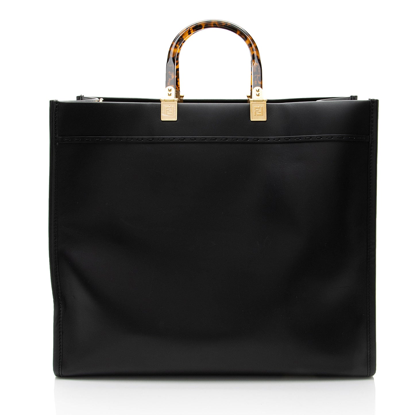 Fendi Leather Sunshine Large Shopper Tote