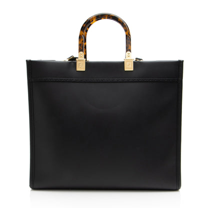 Fendi Leather Sunshine Medium Shopper Tote (SHF-YNCjlf)