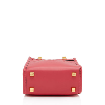 Fendi Leather Sunshine Mini Shopper Tote