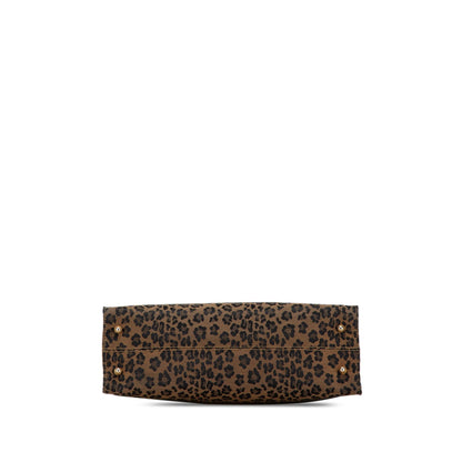 Fendi Leopard Print Canvas Tote (SHG-dcrZfo)