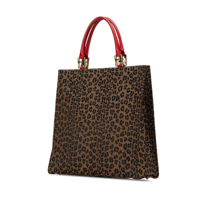 Fendi Leopard Print Canvas Tote (SHG-dcrZfo)