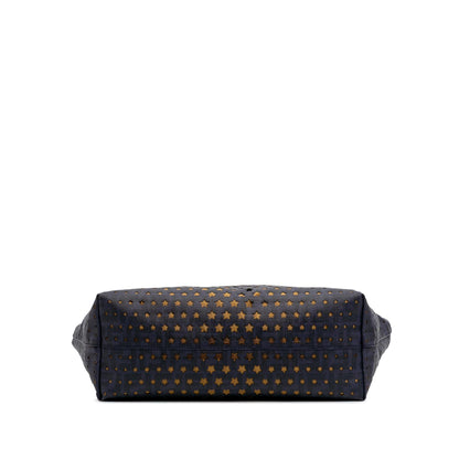 Fendi Medium Coated Canvas Laser Cut Star Roll Tote