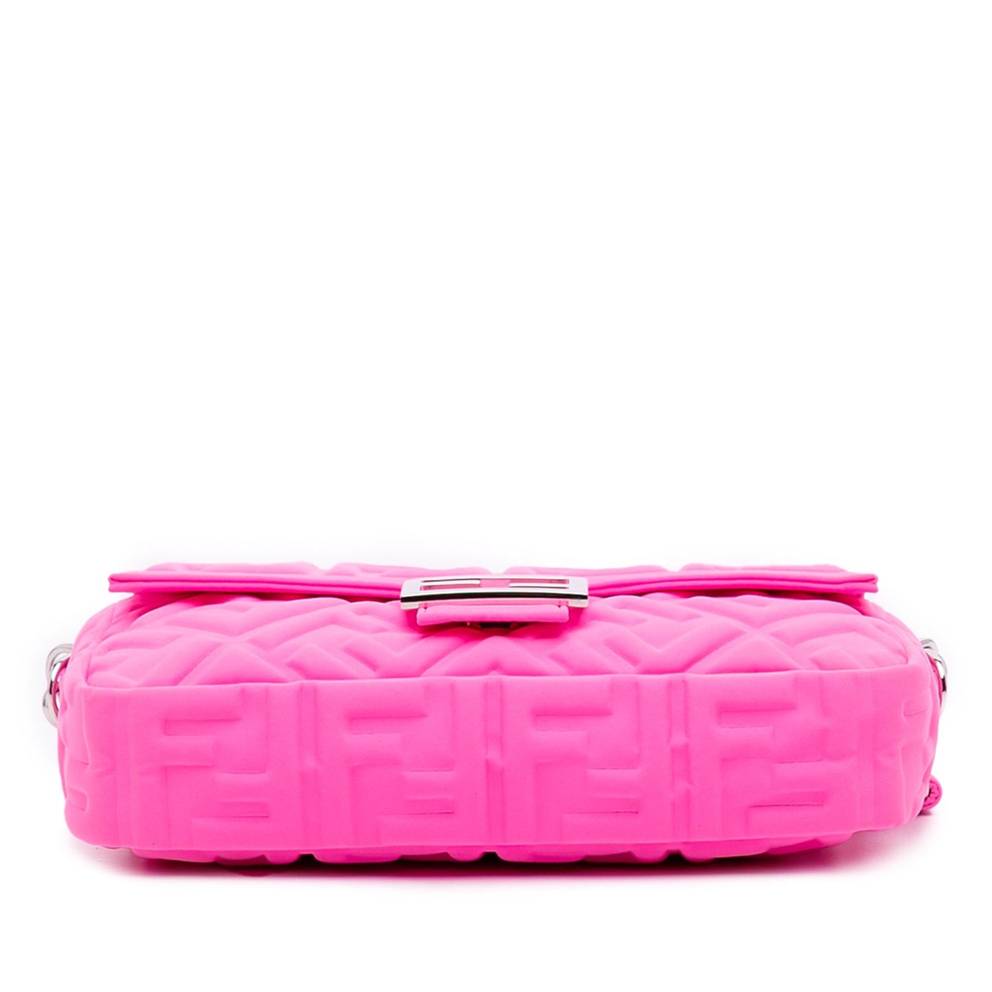 Fendi Medium Embossed Lycra Baguette Satchel